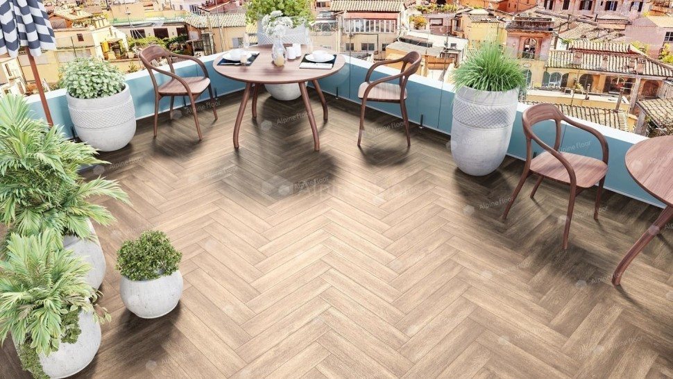 Виниловая плитка "Alpine Floor" Parquet LVT Макадамия (590*118*2,5 мм) — купить в Череповце