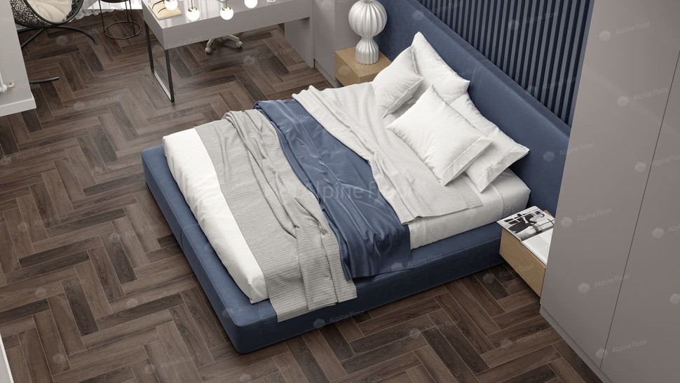 Виниловая плитка "Alpine Floor" Parquet LVT Фафнир (590*118*2,5 мм) — купить в Череповце