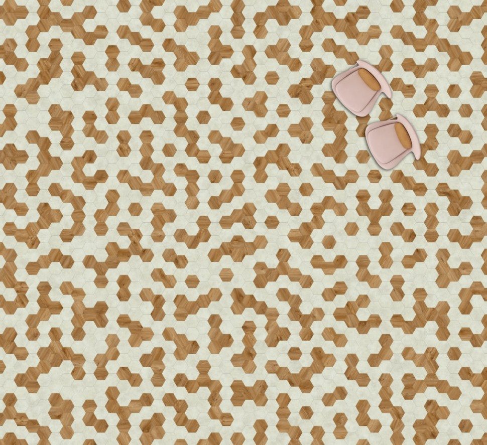 Виниловая плитка "Moduleo" Moods Hexagon 322 (226,32*196*2,5 мм) — купить в Череповце