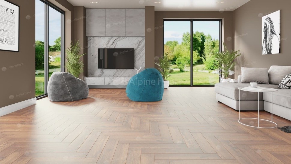 Виниловая плитка "Alpine Floor" Parquet LVT Дуб Royal (590*118*2,5 мм) — купить в Череповце