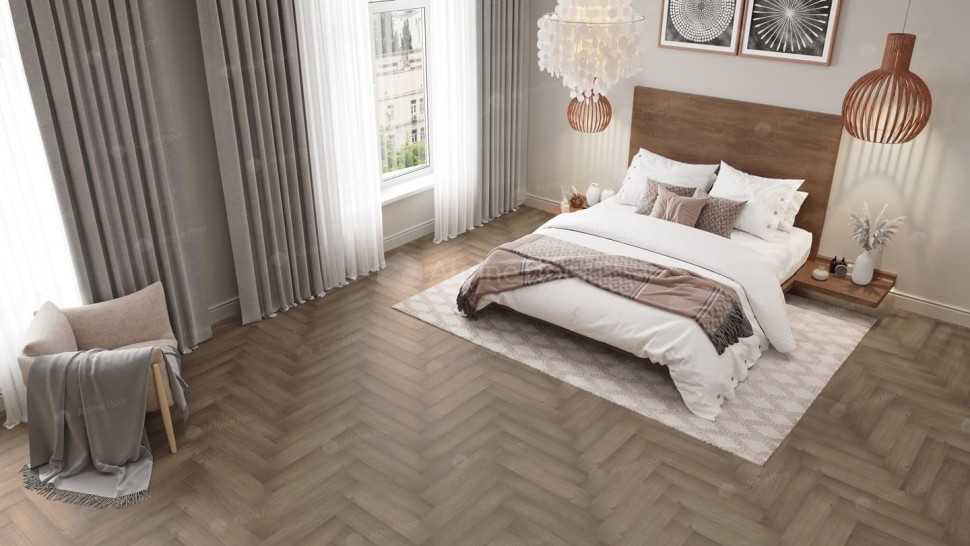Виниловая плитка "Alpine Floor" Parquet LVT Дуб Насыщенный (590*118*2,5 мм) — купить в Череповце