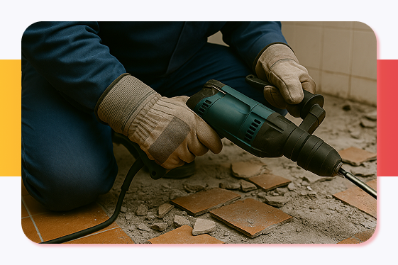 Демонтаж керамогранита