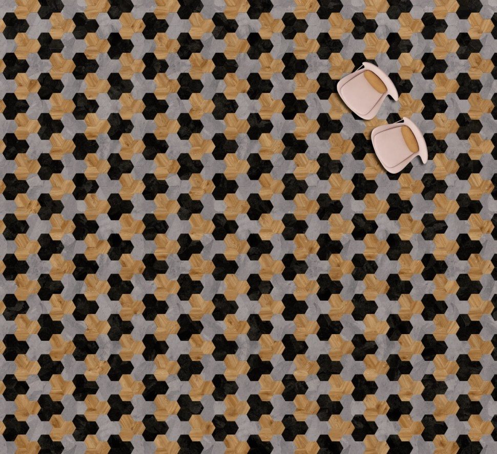 Виниловая плитка "Moduleo" Moods Hexagon 353 (226,32*196*2,5 мм) — купить в Череповце