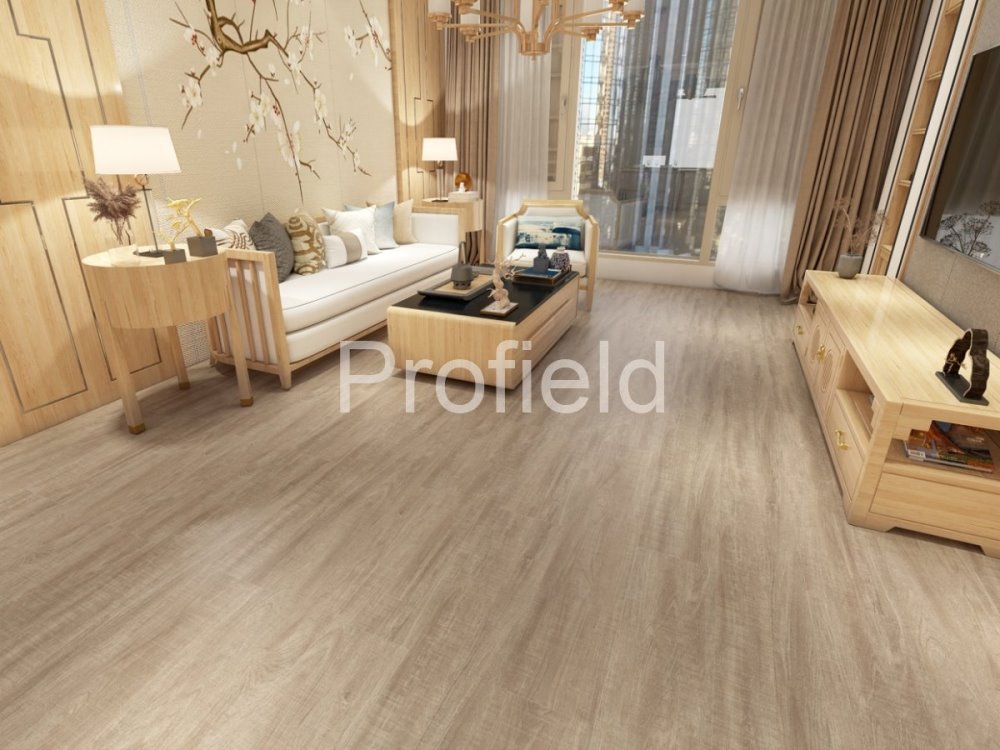 HSPC ламинат "Profield" Тик натуральный (1200*228*5,5 мм) — купить в Череповце