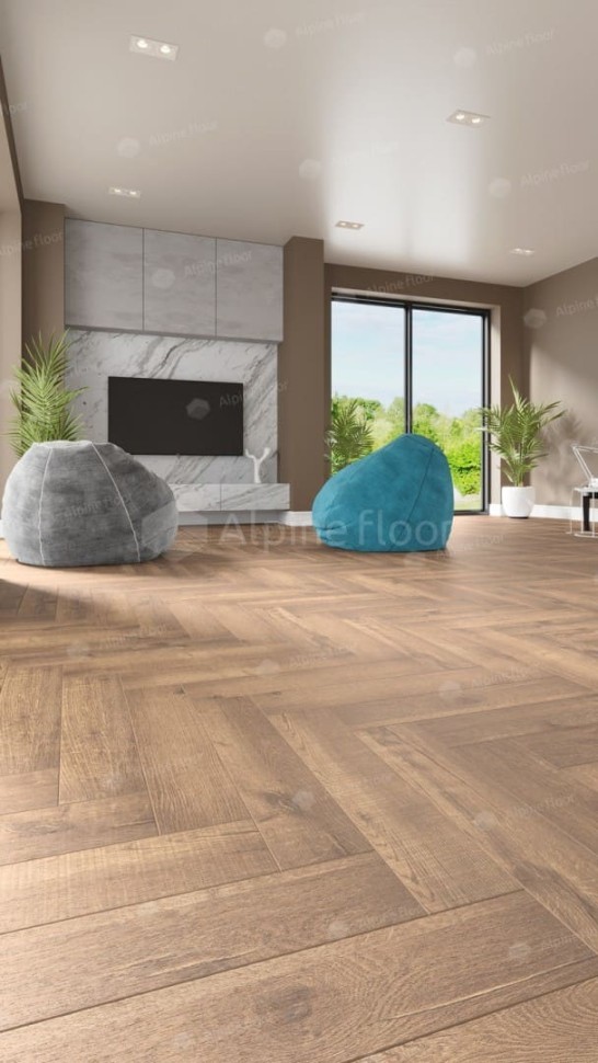 Виниловая плитка "Alpine Floor" Parquet LVT Дуб Royal (590*118*2,5 мм) — купить в Череповце