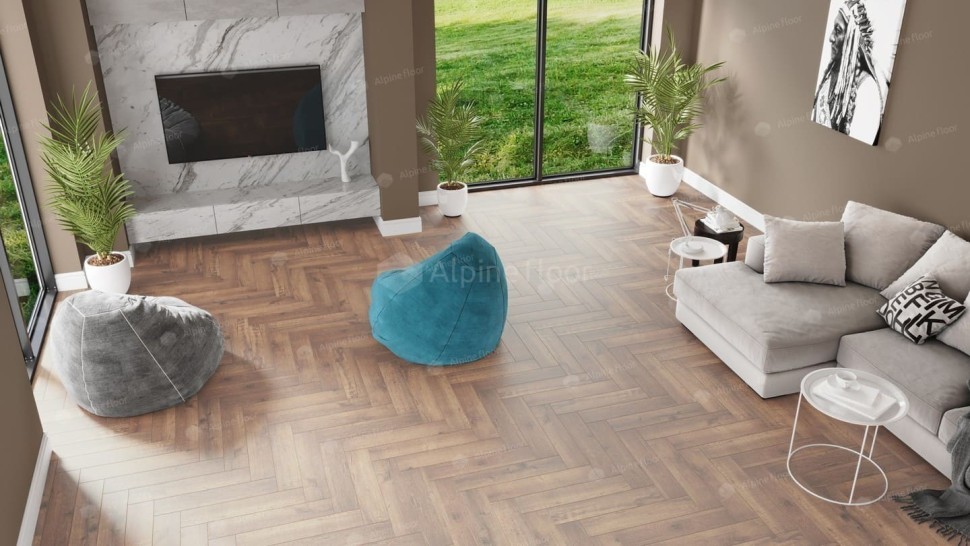 Виниловая плитка "Alpine Floor" Parquet LVT Дуб Royal (590*118*2,5 мм) — купить в Череповце