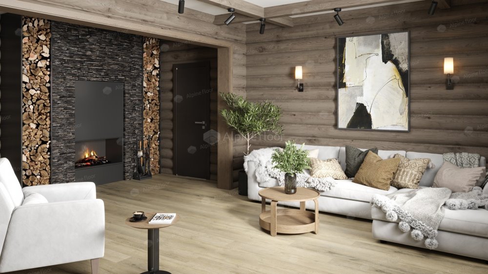 SPC Ламинат "Alpine Floor" Дуб сливочный (1220*183*8 мм) — купить в Череповце