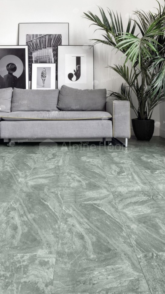 Виниловая плитка "Alpine Floor" Light Stone Хэмпшир (608*303*2,5 мм) — купить в Череповце