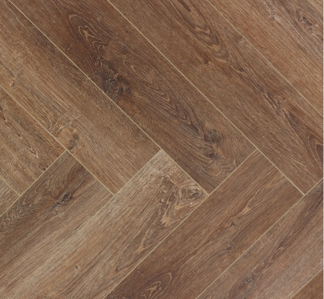 Виниловый ламинат SPC "Cronafloor" Herringbone Дуб Тулуза (640*128*4,5 мм) — купить в Череповце