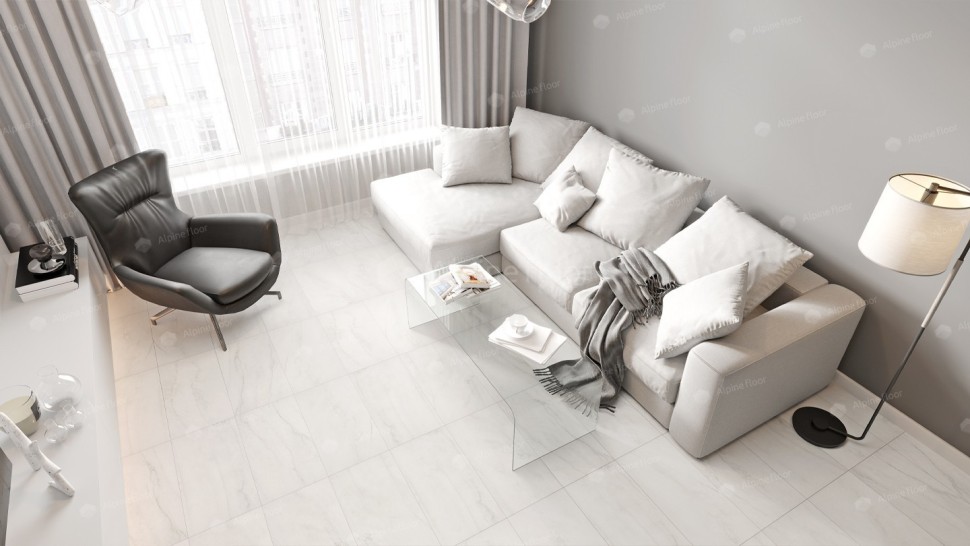 Виниловая плитка "Alpine Floor" Light Stone Брайс (608*303*2,5 мм) — купить в Череповце