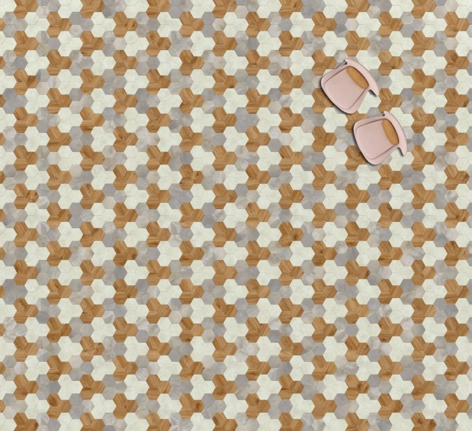 Виниловая плитка "Moduleo" Moods Hexagon 351 (226,32*196*2,5 мм) — купить в Череповце
