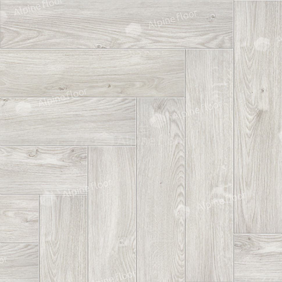 Виниловая плитка "Alpine Floor" Parquet LVT Снежный (590*118*2,5 мм) — купить в Череповце