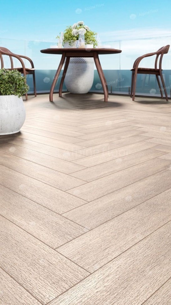 Виниловая плитка "Alpine Floor" Parquet LVT Макадамия (590*118*2,5 мм) — купить в Череповце