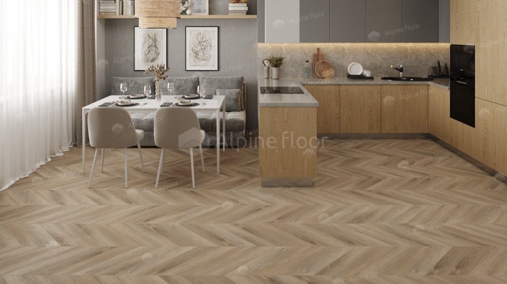 LVT плитка "Alpine Floor" Дуб Синистра (555*127*2,5 мм) — купить в Череповце