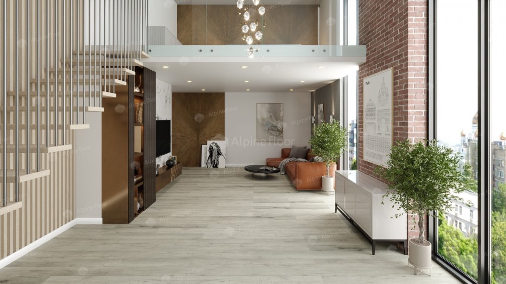 SPC Ламинат "Alpine Floor" Дуб серебряный (1220*183*8 мм) — купить в Череповце