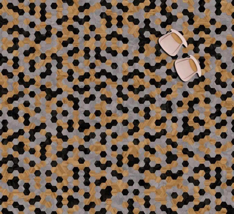 Виниловая плитка "Moduleo" Moods Hexagon 343 (226,32*196*2,5 мм) — купить в Череповце