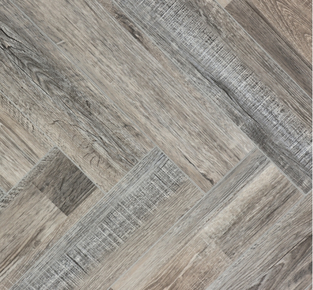 Виниловый ламинат SPC "Cronafloor" Herringbone Дуб Реймс (640*128*4,5 мм) — купить в Череповце