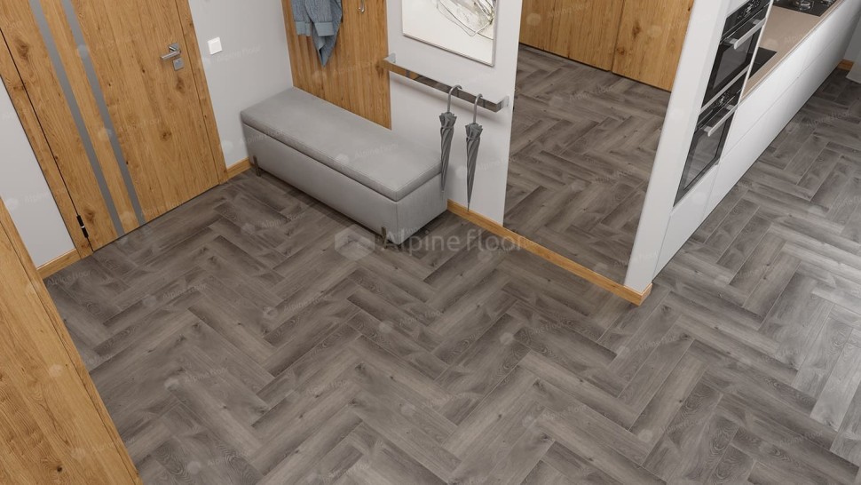 Виниловая плитка "Alpine Floor" Parquet LVT Дуб Мерга (590*118*2,5 мм) — купить в Череповце