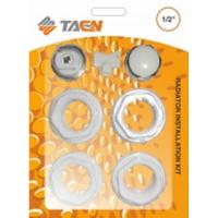 Изображение Комплект радиаторный в блистере "Taen" 1"x1/2" с 3-мя кронштейнами Картинка Комплект радиаторный в блистере "Taen" 1"x1/2" с 3-мя кронштейнами