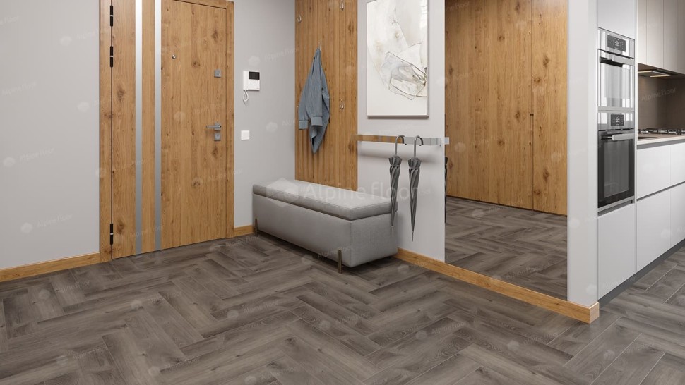 Виниловая плитка "Alpine Floor" Parquet LVT Дуб Мерга (590*118*2,5 мм) — купить в Череповце