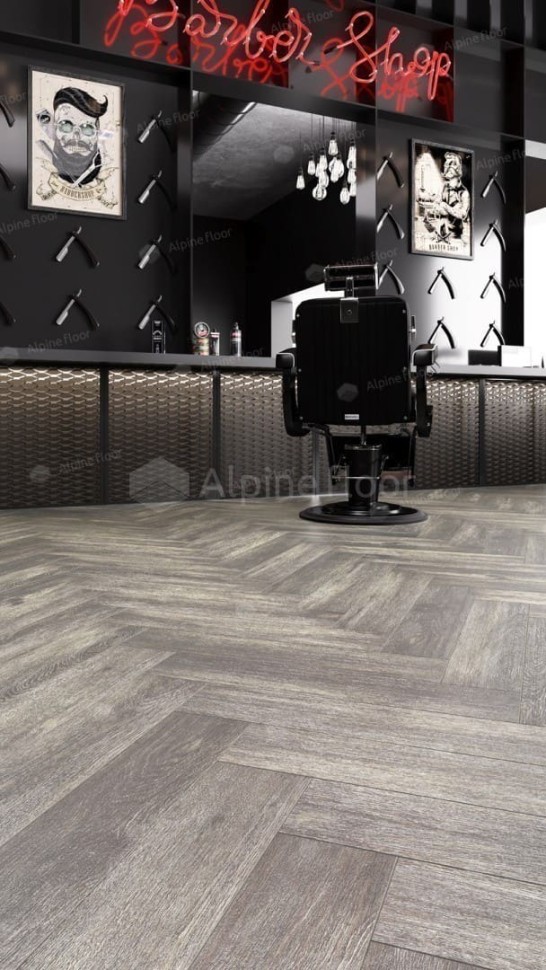 Виниловая плитка "Alpine Floor" Parquet LVT Венге Грей (590*118*2,5 мм) — купить в Череповце