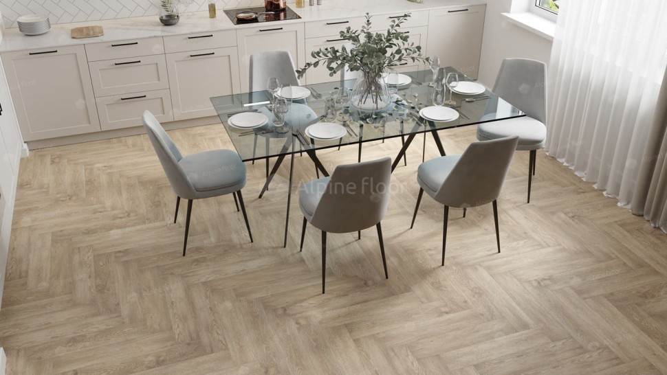 Виниловая плитка "Alpine Floor" Parquet LVT Дуб Ваниль Селект (590*118*2,5 мм) — купить в Череповце