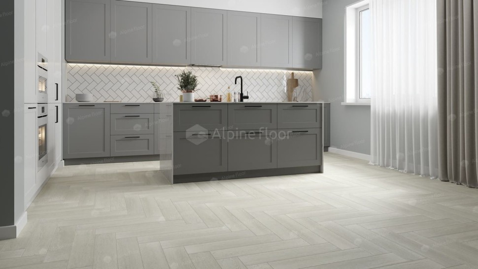Виниловая плитка "Alpine Floor" Parquet LVT Зимний Лес (590*118*2,5 мм) — купить в Череповце