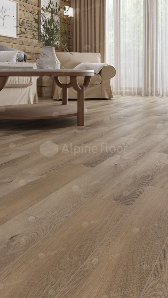 Виниловая плитка "Alpine Floor" Parquet LVT Дуб Синистра (590*118*2,5 мм) — купить в Череповце