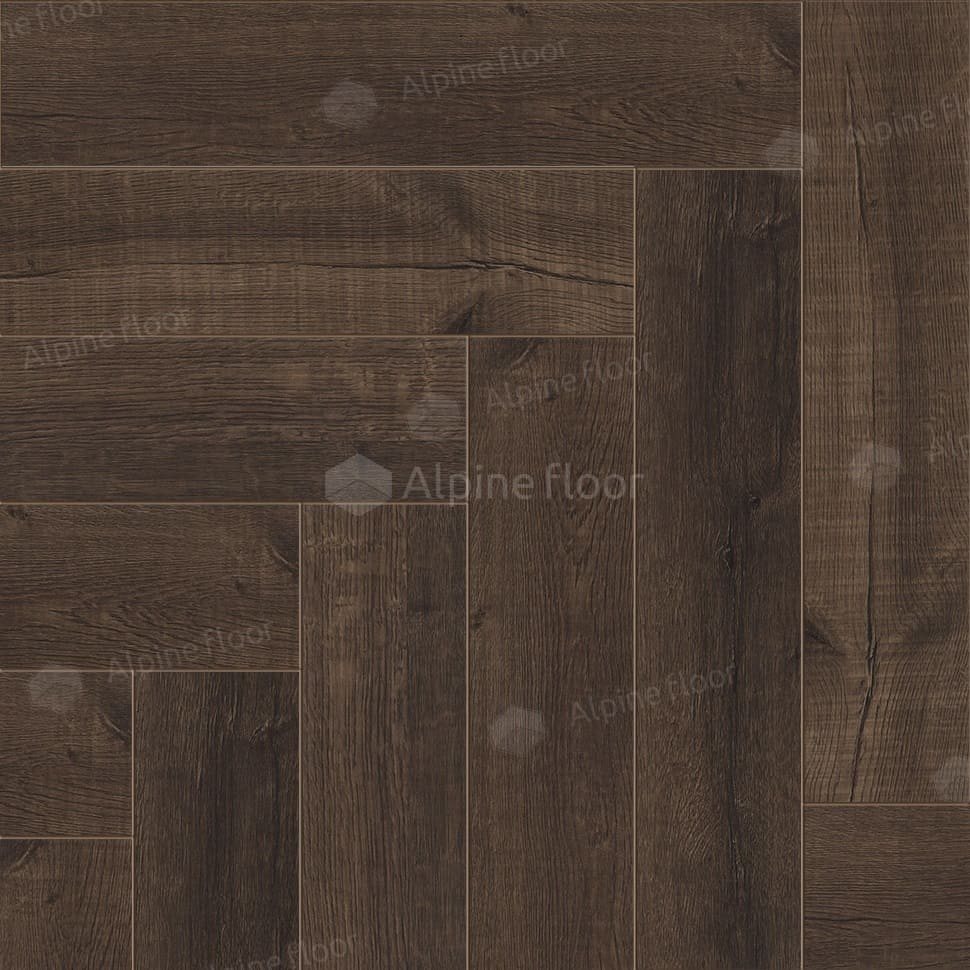 Виниловая плитка "Alpine Floor" Parquet LVT Дуб Альферац (590*118*2,5 мм) — купить в Череповце