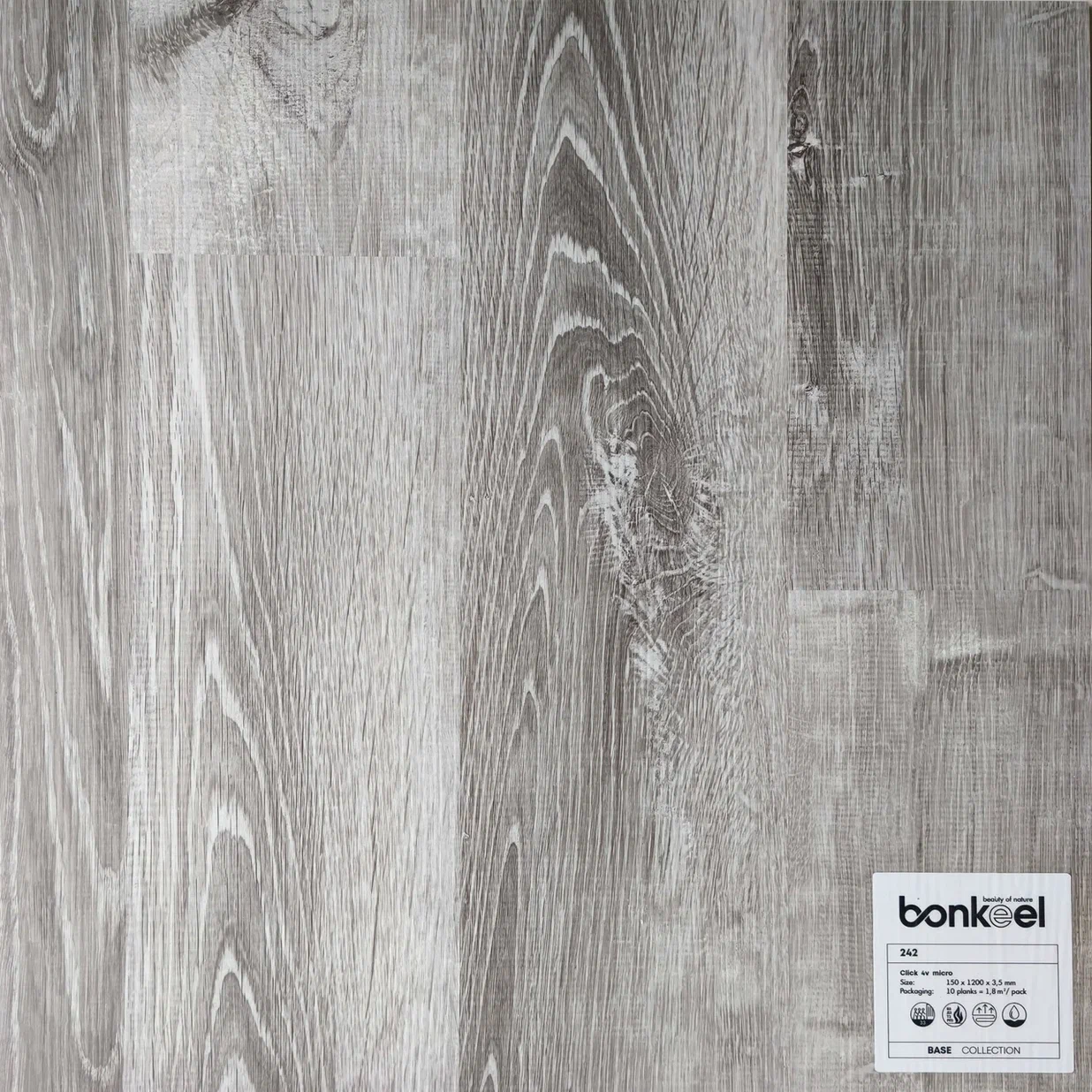 Плитка ПВХ "Bonkeel" Base New 242 (1220*150*3,5 мм) — купить в Череповце