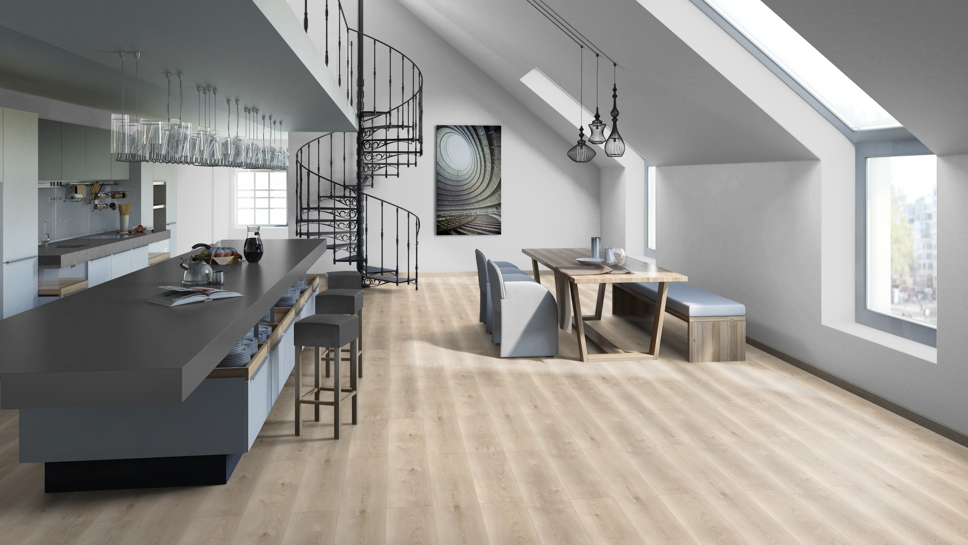 SPC ламинат "Tarkett" Deep House Sean (1400*225*4,6 мм) — купить в Череповце