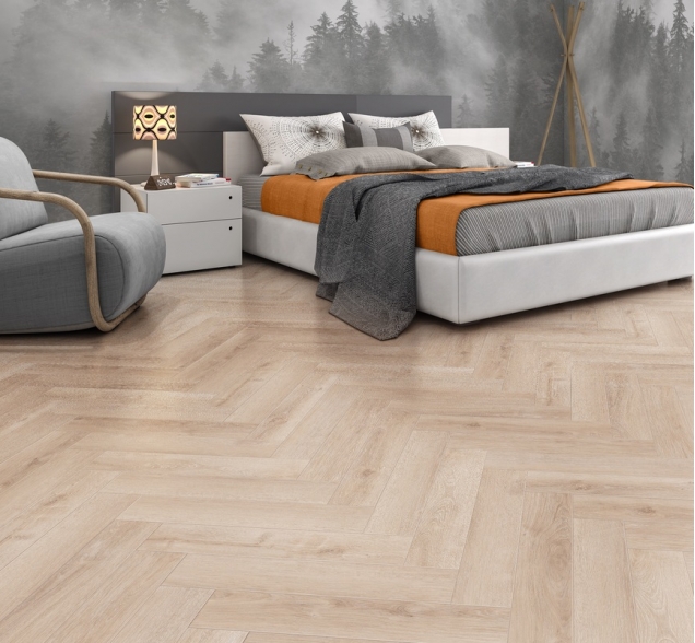 Виниловый ламинат SPC "Cronafloor" Herringbone Дуб Дижон (640*128*4,5 мм) — купить в Череповце