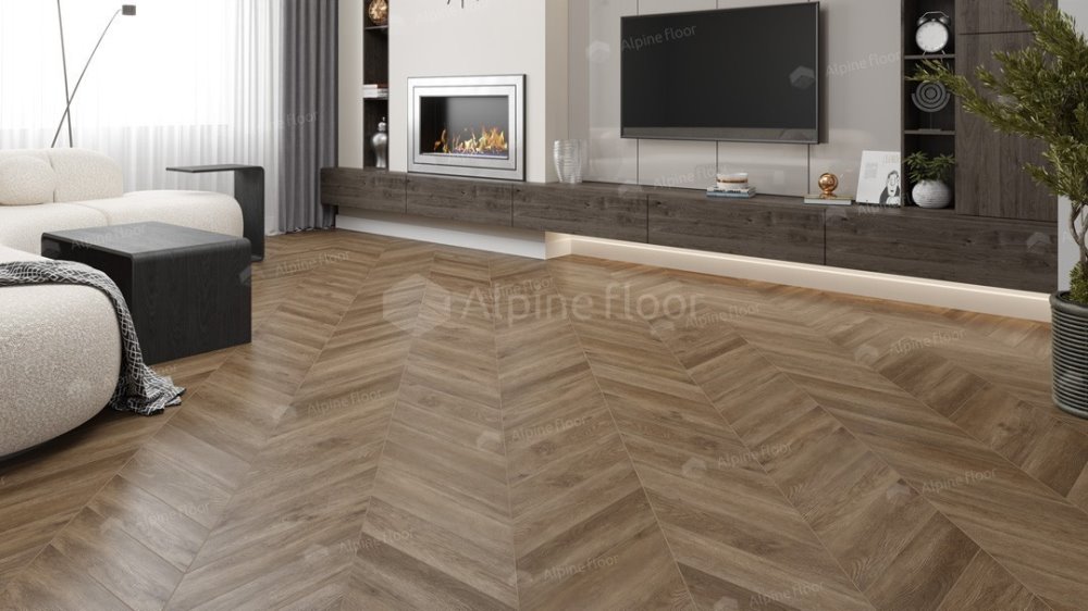LVT плитка "Alpine Floor" Макадамия (555*127*2,5 мм) — купить в Череповце