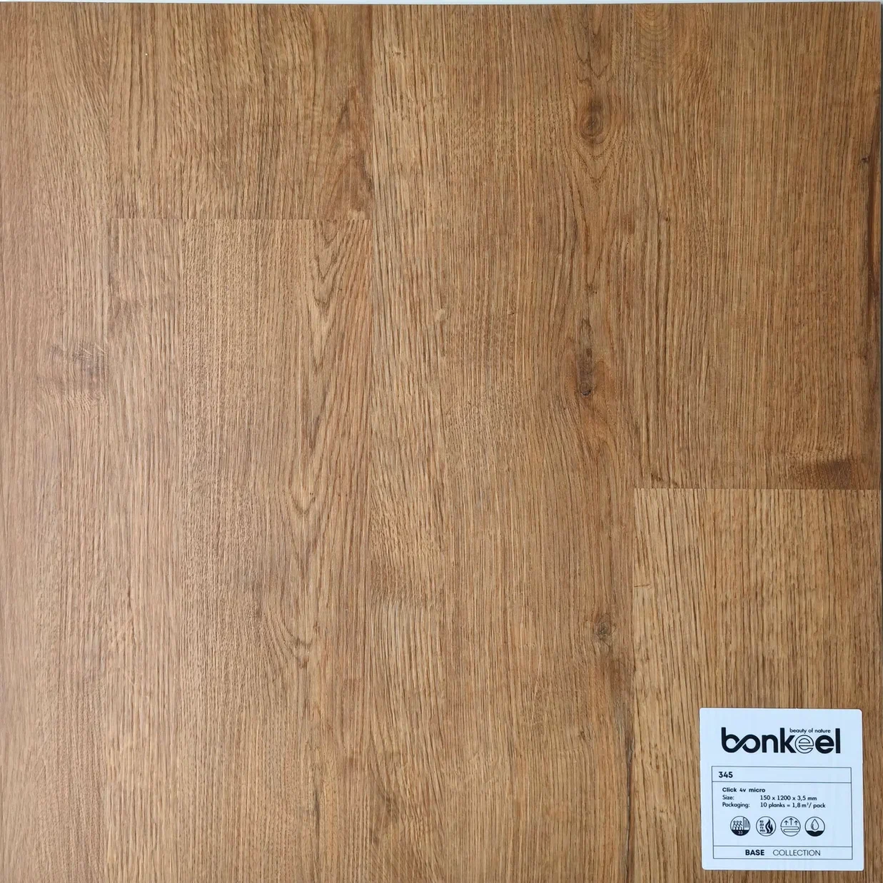 Плитка ПВХ "Bonkeel" Base New 345 (1220*150*3,5 мм) — купить в Череповце