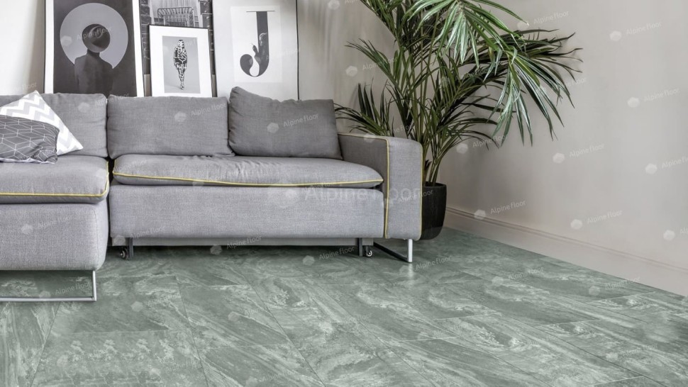 Виниловая плитка "Alpine Floor" Light Stone Хэмпшир (608*303*2,5 мм) — купить в Череповце