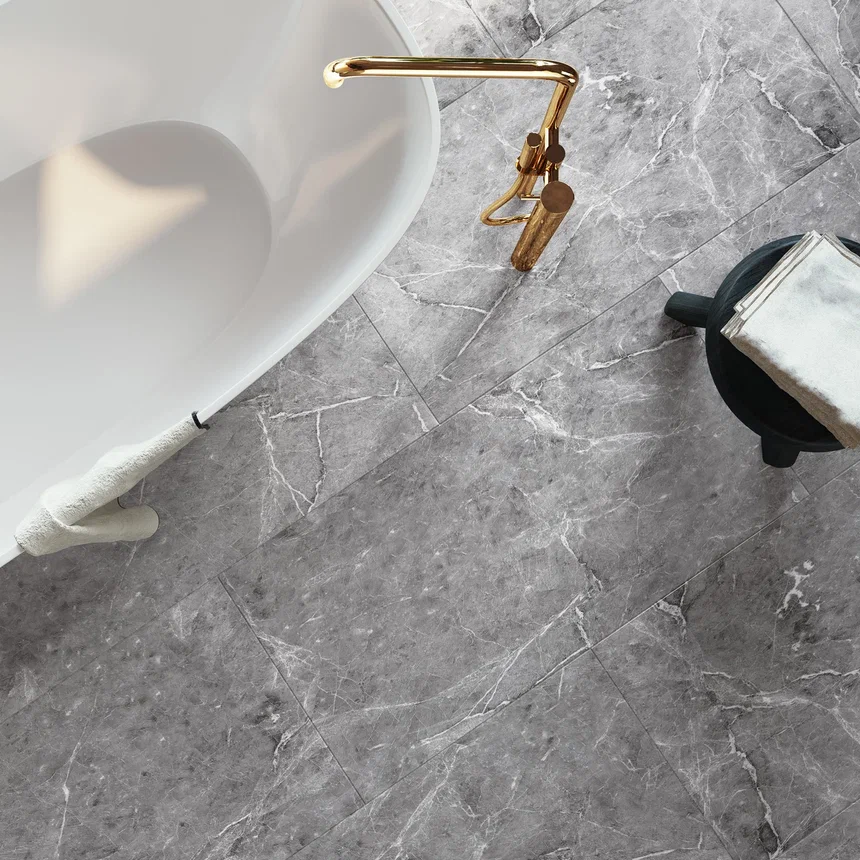 Кварцвиниловая плитка "Invictus" Hudson Stone Silver (914*457*2,5мм) — купить в Череповце