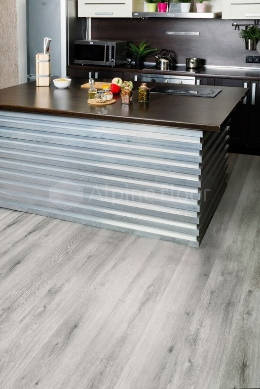 Замковая ПВХ плитка "Alpine Floor" Ясень Серый  (1220*183*4мм) — купить в Череповце