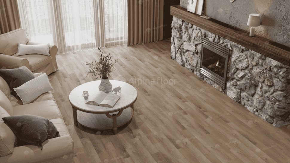 Виниловый ламинат "Alpine Floor" Parquet Light Дуб Синистра (600*125*4 мм) — купить в Череповце