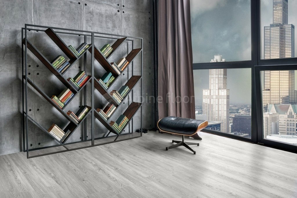 Замковая ПВХ плитка Секвойя Снежная  (1219*184*3,2мм) — купить в Череповце