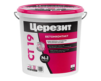 Грунтовка Ceresit CT19 Бетонконтакт, морозостойкая, 5 кг